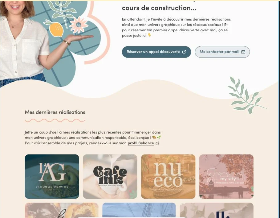 Eve Lajante — aperçu du site