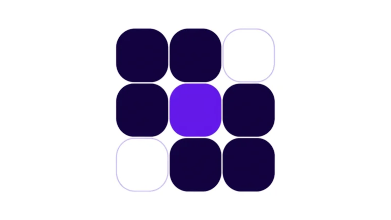 Pictogramme : une grille de neuf pages dont deux ne sont que des contours vides