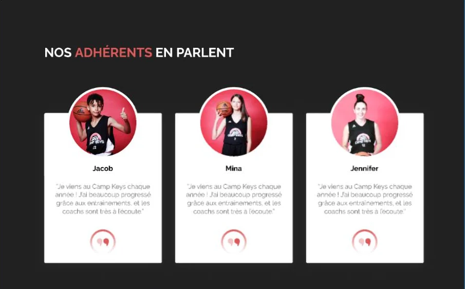 Miyem Academy — aperçu du site